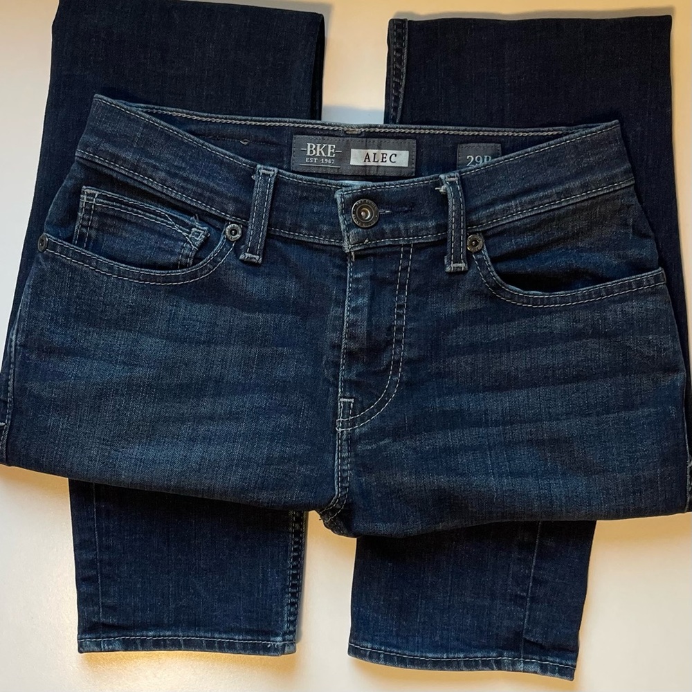 BKE Alec Skinny Jeans - Dark Wash & Stretchy - Size 29R - Picture 7 of 13